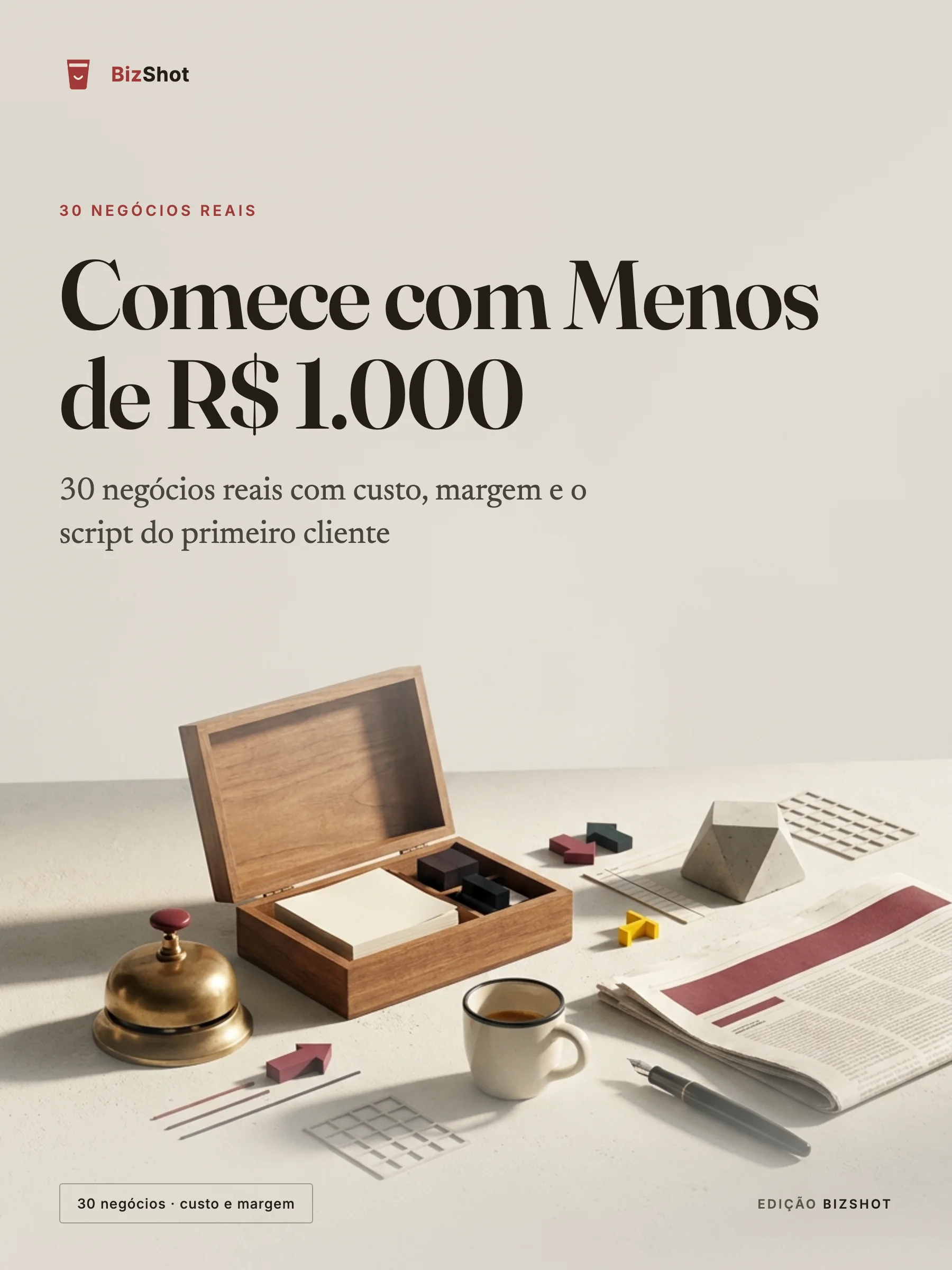 Capa do ebook Comece com Menos de R$ 1.000